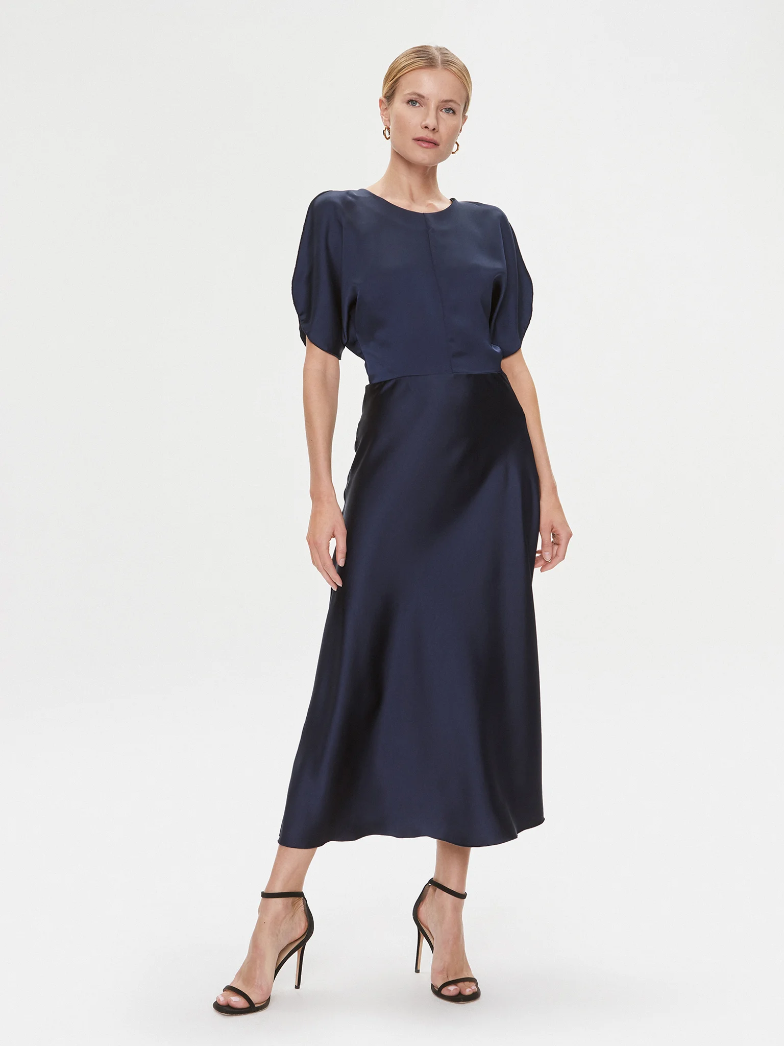 Rochie Imperial satinată  midi cu – eleganță rafinată